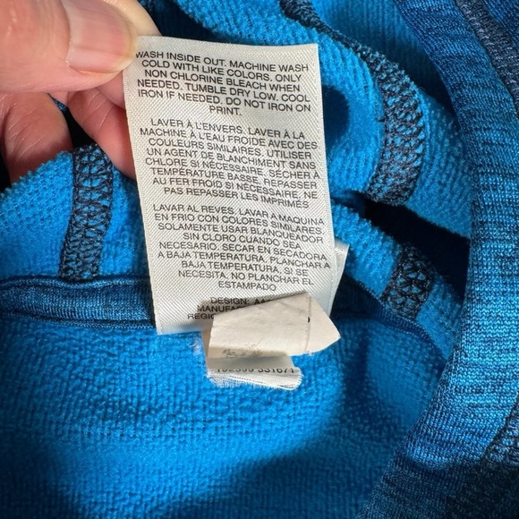 Adidas Pullover Hoodie Sweatshirt with Pockets Blue Logo Youth XL (18/20) - Picture 3 of 11